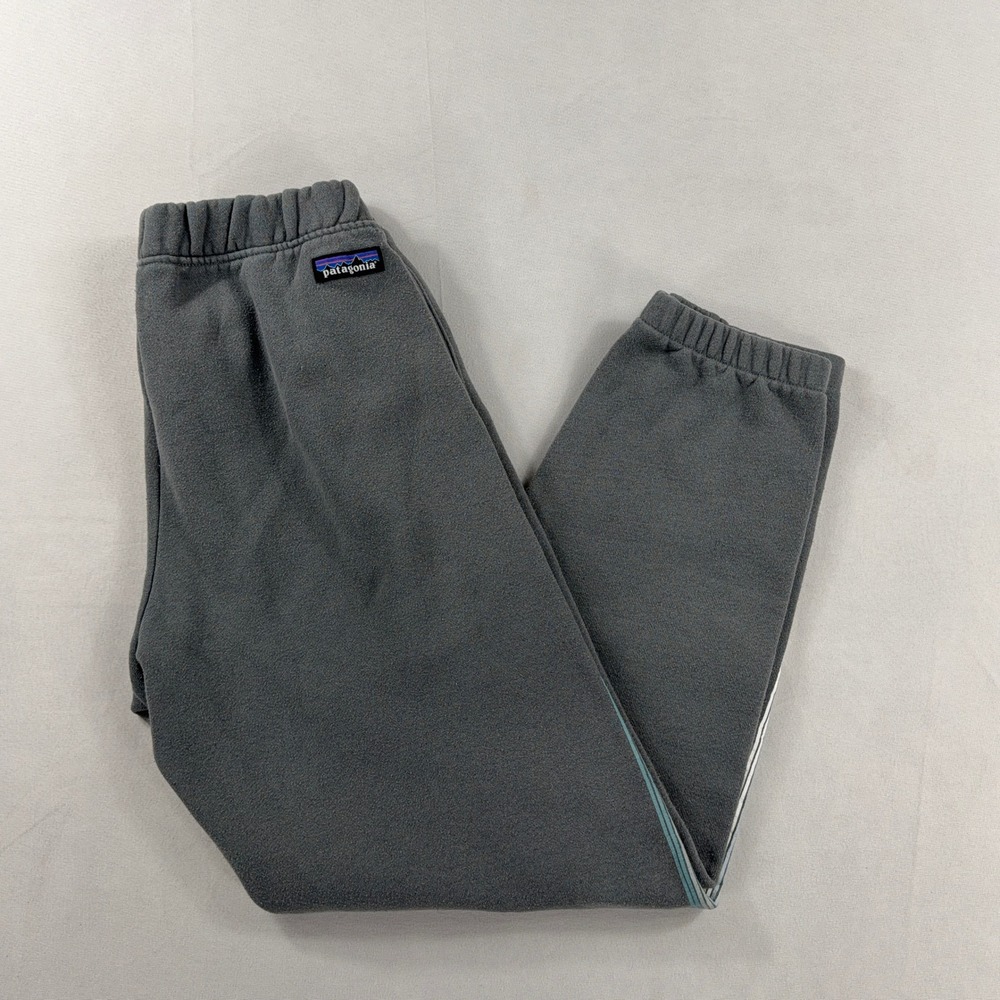 Patagonia Uprisal Sweatpants Gray Graphic Recycled Fleece Joggers Mens XS